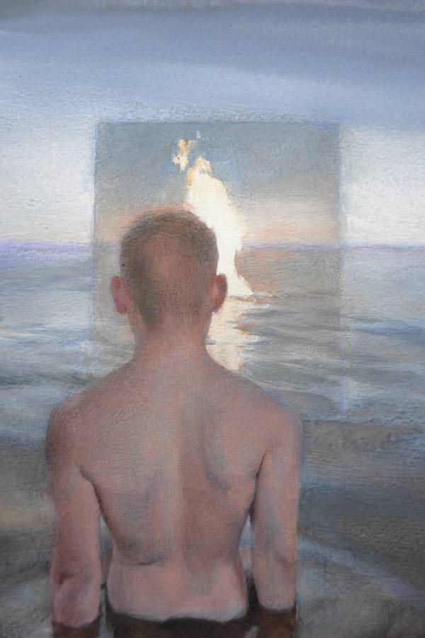The Image That Invented Itself (watercolor version) Surrealistic Painting Yuliia Holub - Subjektiv.art