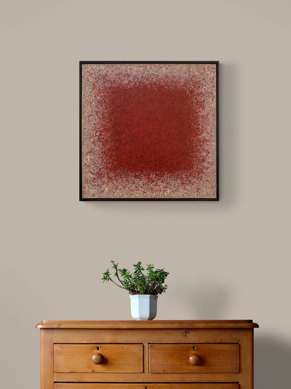 “Red Silence” Modern Painting Volodymyr Mamchur - Subjektiv.art