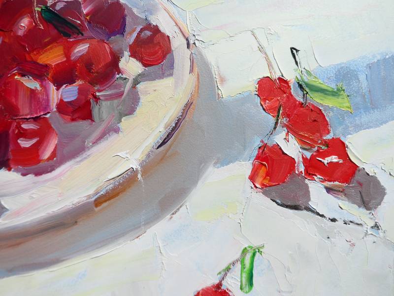 " Cherry " Fine Art Painting Yehor Dulin - Subjektiv.art