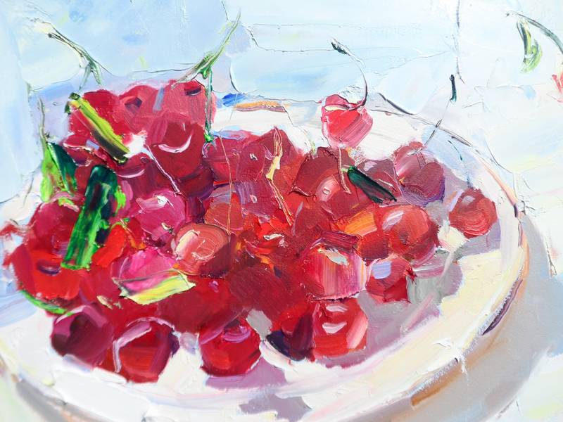 " Cherry " Fine Art Painting Yehor Dulin - Subjektiv.art