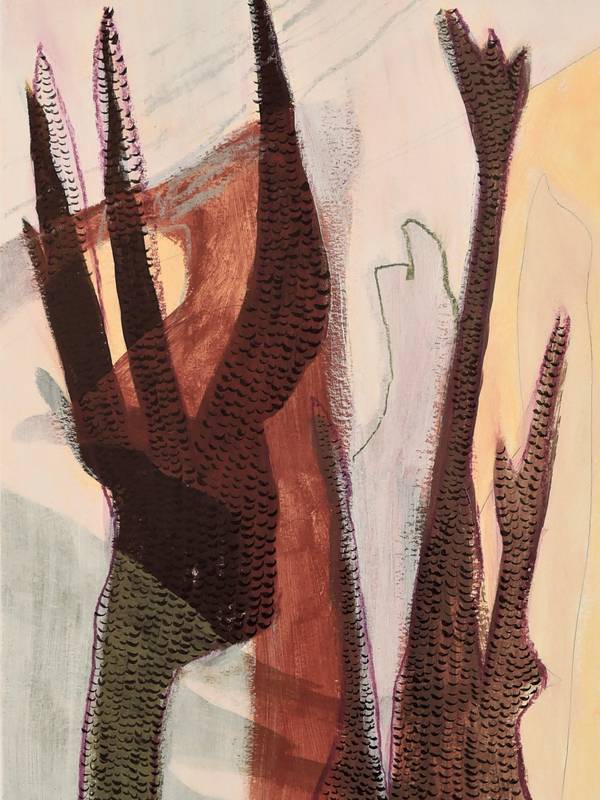 Mist in the forest Fine Art Drawing Sacha van Eerten - Subjektiv.art