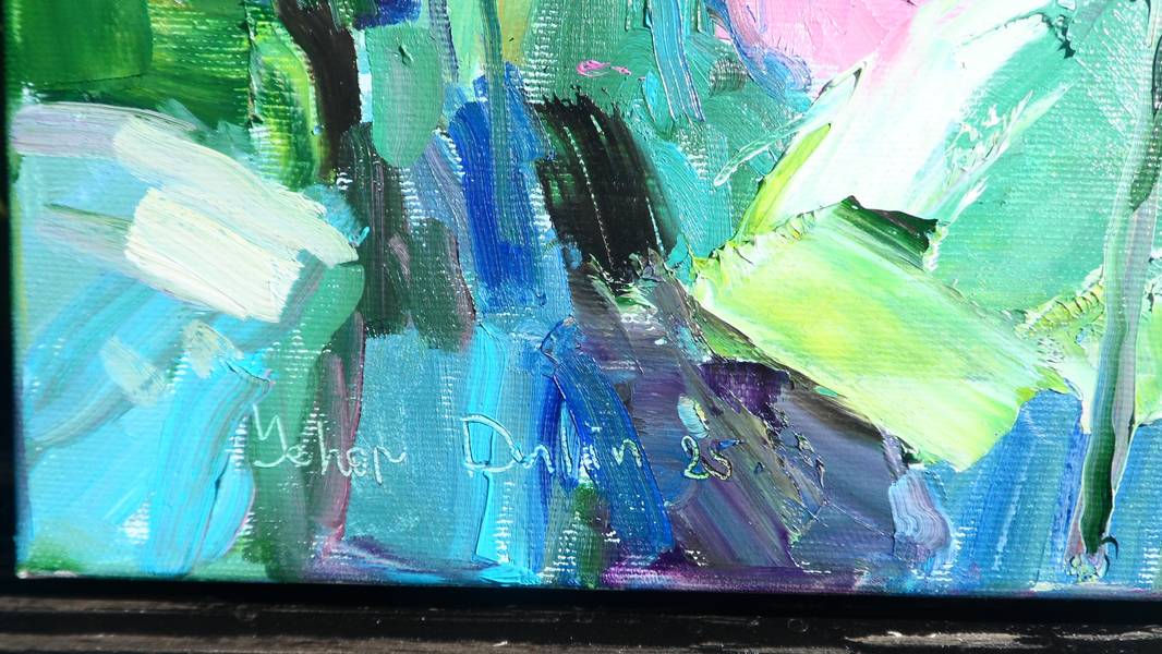 " Mallows " Expressive and gestural Painting Yehor Dulin - Subjektiv.art