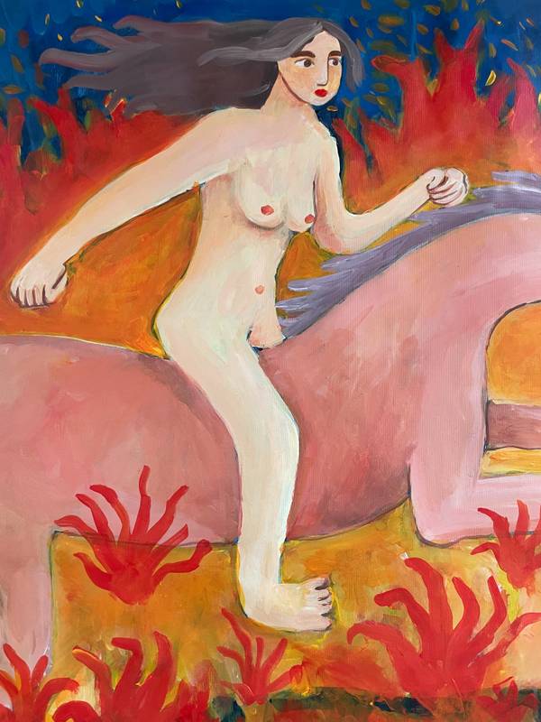 Through the Fire Fine Art Painting Oksana Fedchyshyn - Subjektiv.art