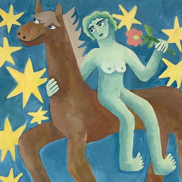 She Came with a Flower Fine Art Painting Oksana Fedchyshyn - Subjektiv.art