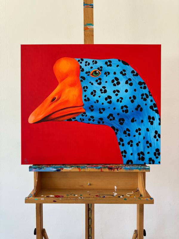 Leopard Surrealistic Painting Ivanka Nechyporuk - Subjektiv.art