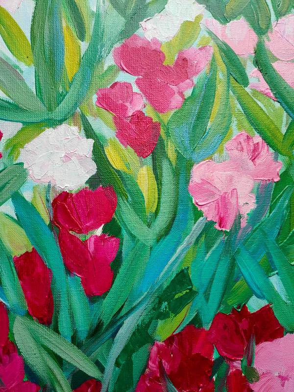 Parfums d'été Abstract Painting Agnes Tiollier - Subjektiv.art