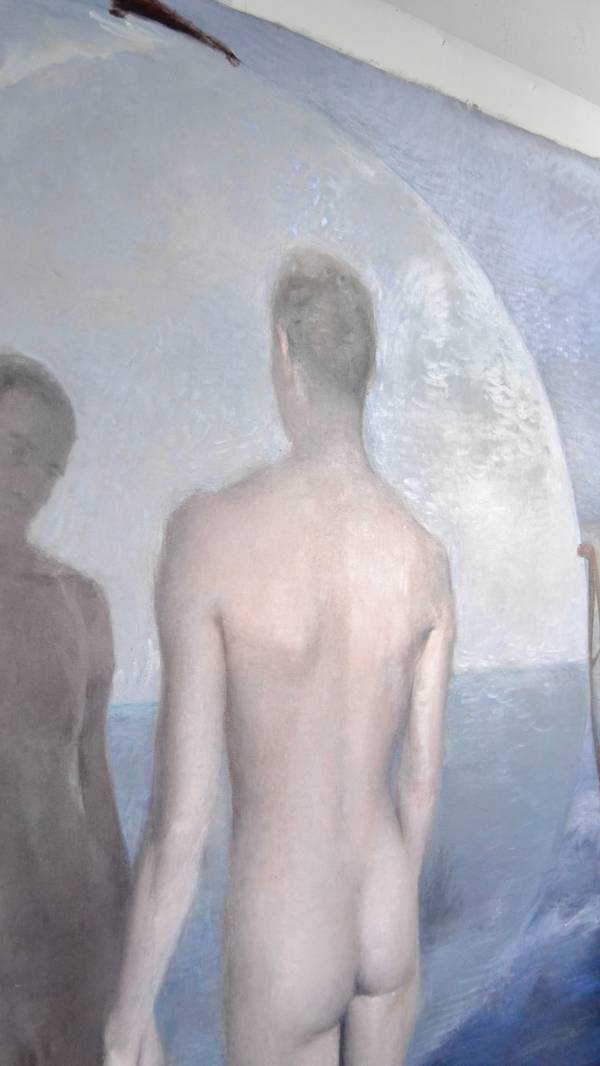 "The Image That Waited But No One Chose It (Canvas Version)", 2025 Surrealistic Painting Yuliia Holub - Subjektiv.art