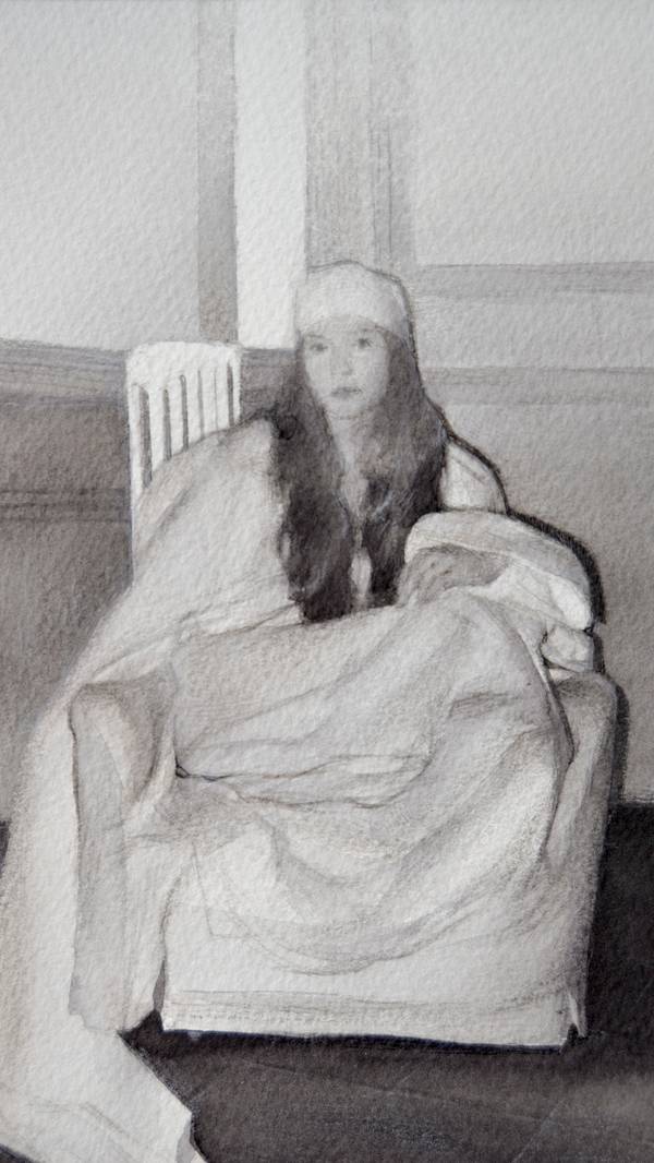 "Maria", 2025 Photorealistic Painting Yuliia Holub - Subjektiv.art