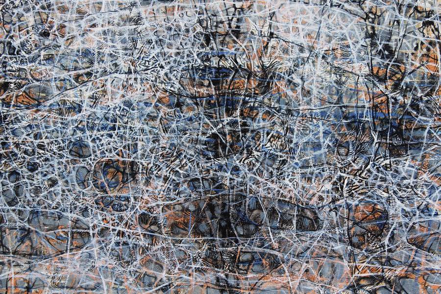 Horizontal 2 Abstract Painting Liudmila Davydenko - Subjektiv.art