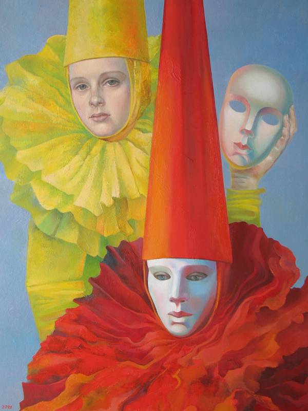 The crystal note of moral loneliness Fine Art Painting Lana Korolievskaia - Subjektiv.art