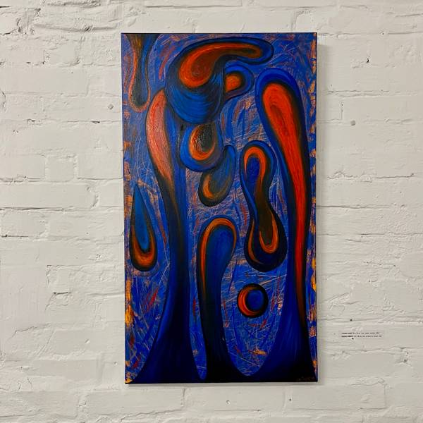 Anxious thoughts Abstract Painting Tamara Safarova - Subjektiv.art